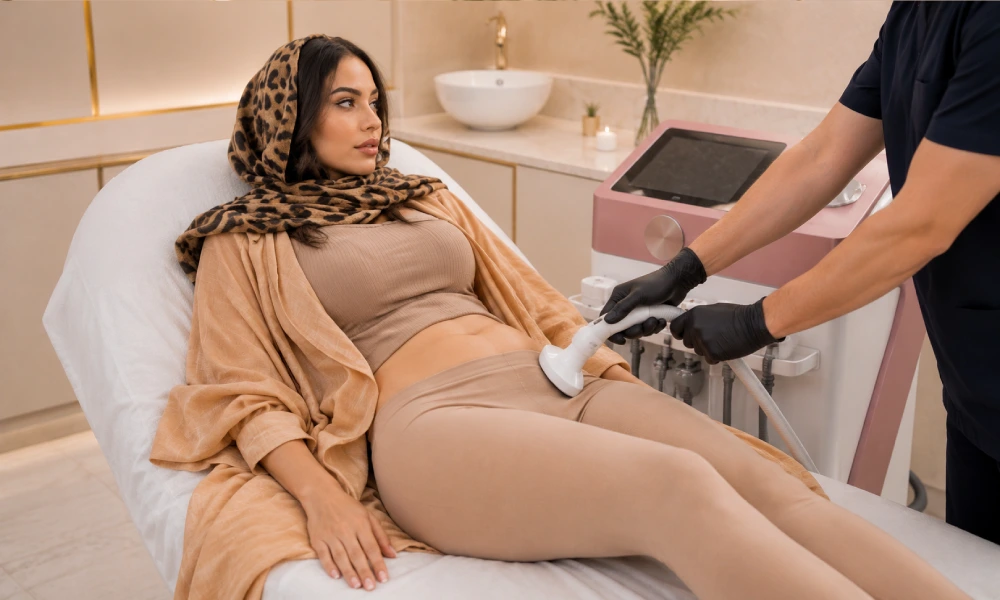 لاغری موضعی شکم با دستگاه