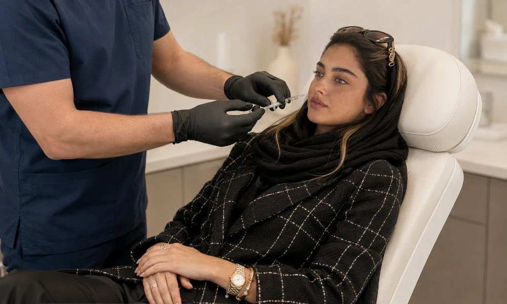 تزریق مزوژل برای صورت جوش دار این دختر خانم